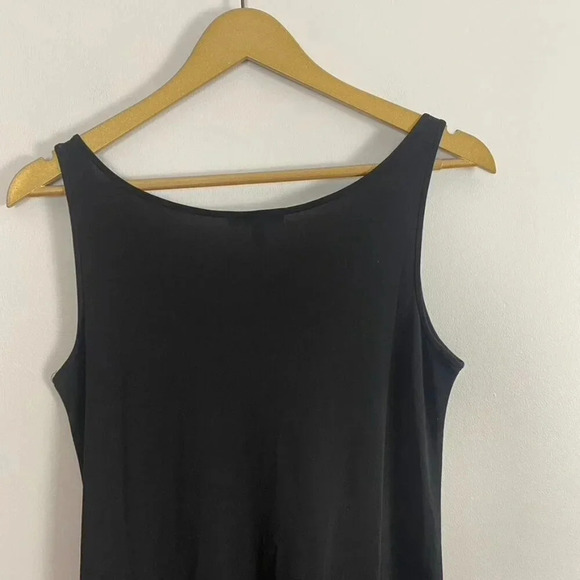 Eileen Fisher Black Silk Slip Dress - Picture 7 of 9